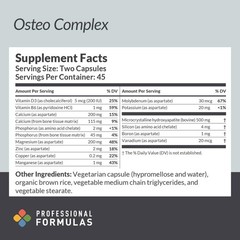 Professional Formulas Osteo Complex – Bone Density Support with Calcium – 90 Cap