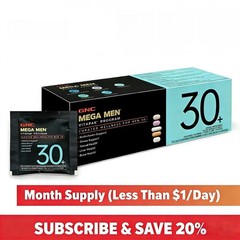 3 pcs GNC Mega Men 30+ Vitapak Program Daily Nutrition Pack Liver Health care