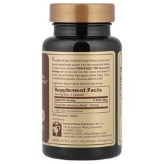 Prince Gold, Korean Red Ginseng, 518 mg, 50 Capsules