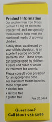 Patrin Pharma Iron Drops Ferrous Sulfate Oral Solution 50 mL 1 2/3 fl oz. 11/26