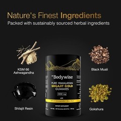 Pure Himalayan Shilajit Gummies Gold with Ashwagandha – 60 Gummies