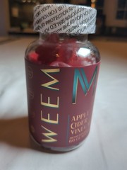 Apple Cider Vinegar Gummies Natural Vegan with Folic Acid Gluten Free Sealed
