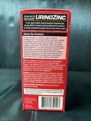 Urinozinc Prostate Plus Supplement Beta Sitosterol Saw Palmetto 60Caps Exp 12/26
