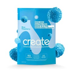 Create Creatine Monohydrate Gummies Boost Focus and Strength Blue Raspberry