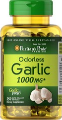 Puritan’s Pride Odorless Garlic 1000 mg – 250 Rapid Release Softgels