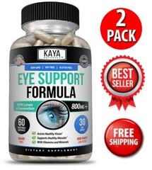 (2 Pack) Eye Health 60 Capsules, Lutein Zeaxanthin, Vision Health, Eye Support