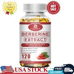 Berberine Extract 1200mg 120 Capsules, High Strength, BLOOD SUGAR IMMUNE Support