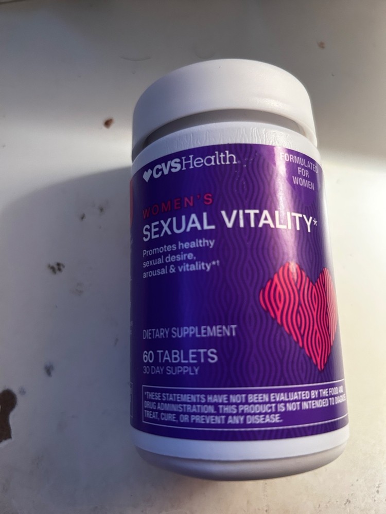 CVS Health Sexual Vitality dietary supplemment 60 tablets Exp-08/26