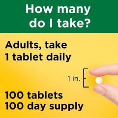 Nature Made Zinc 30mg Tablets Supplement Helps Support Immune Health 100 Count