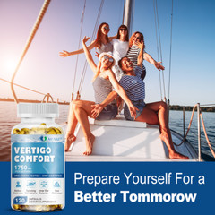 Vertigo Comfort Capsules 1750mg – Inner Ear Balance – Motion Sickness, Dizzines