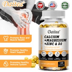 Daitea Calcium Magnesium Zinc with Vitamin D3, For Strong Bones and Teeth