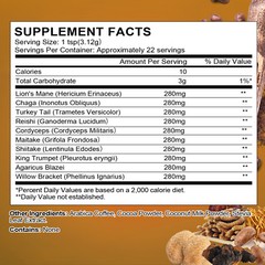 Organic Mushroom Coffee-Reishi, Lion’s Mane,Turkey Tail,Immunity & Brain Booster