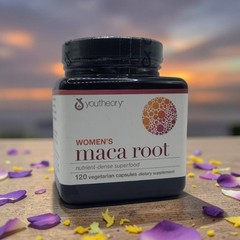Youtheory Maca Root Supplement for Women Vegan Energy Boost 120 Ct Ex 3/28