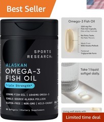 Omega-3 Fish Oil 1250 – Triple Strength Fish Oil Supplement from Wild Alaska …