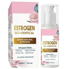 Women Menopause Support Cream Black Cohosh Red Clover Herbal Balance 100ml