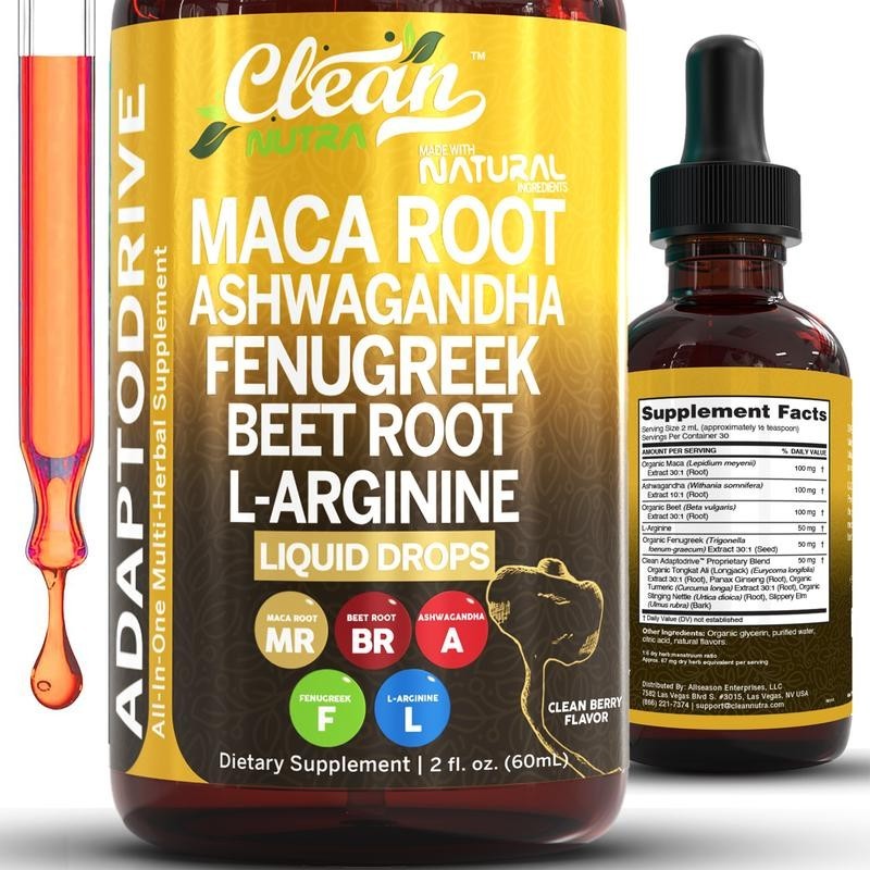 CLEAN Root, Maca Root, Ashwagandha, Fenugreek, Nutra Beet L-Arginine & More for