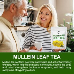 Mullein Leaf Tea Bags For Lung Cleanse Detox Herbal Enhance Immunity Support