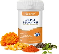 Natener 14 in 1 Eye Vitamins Lutein Zeaxanthin Astaxanthin Omega 3 Support