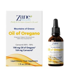 Pure Oregano Oil 190mg – 164mg Carvacrol per Serving – 100% Greek, 1 fl oz (30ml