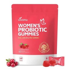 Cranberry Probiotic Gummies for Women – Vaginal&Immune Health,No Sugar,60 Pieces
