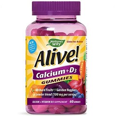 Fruits & Veggies Calcium D3 Gummy Supplements for Bones & Muscles (60pk)