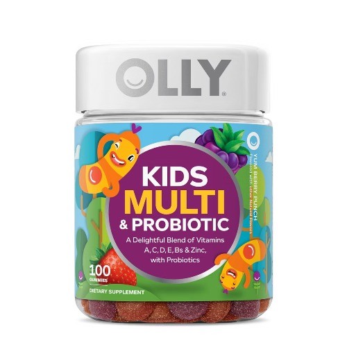 OLLY Kids’ Multivitamin + Probiotic Gummies – Berry Punch