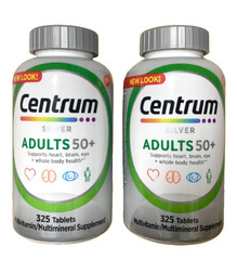 Centrum Silver Adults 50+ Multivitamin 325 Tablets Men&Women- 2 Pack