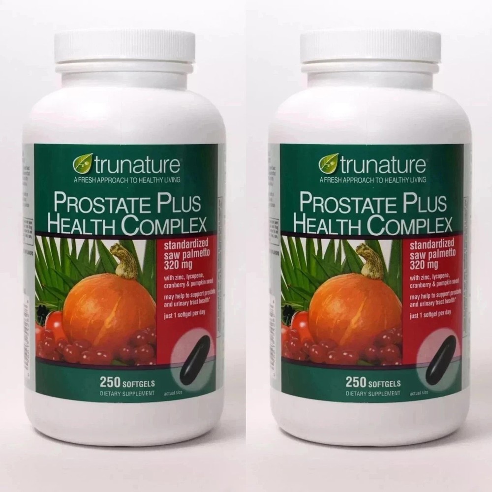 Trunature PROSTATE PLUS HEALTH COMPLEX – Pack of 2 Saw Palmetto with Zinc