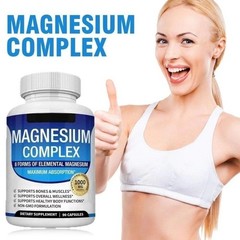 1Packs Toplux Nutrition Magnesium Complex 1000mg Supports 8 Elemental Magnesium