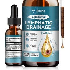 Liposomal Lymphatic Drainage Drops 11 in 1 Organic Lymph Support – 1/2/3 Bottles