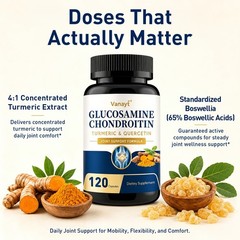 Glucosamine Chondroitin Turmeric MSM Triple Strength Joint Support 1500mg