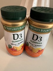 Nature’s Bounty Vitamin D3 Gummies, Supplement, 90 Count (Pack of 2 ) New