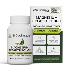 BIOptimizers Magnesium Breakthrough Supplement with 60 Count (Pack of 1)