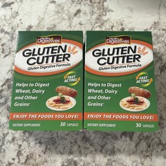 2 Pack Gluten Cutter Digestives Enzyme Formula 60 Caps 2×30 Digest Wheat Grains