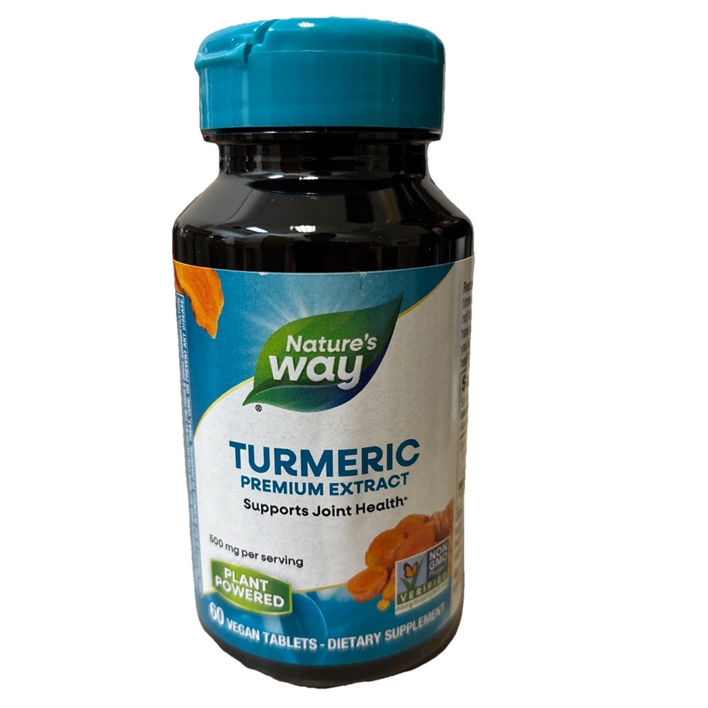 Nature’s Way Turmeric Premium Extract Joint Health Antioxidant 60Ct Exp. 09/2027