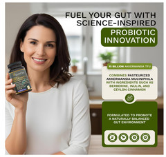 Akkermansia Muciniphila Probiotic Gut Health Berberine Weight Support 90Cp