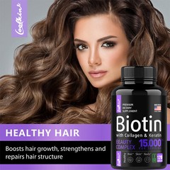 Biotin with Collagen & Keratin – Support Skin Radiance and Overall Nail Health