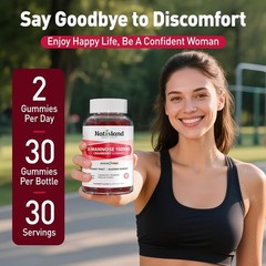 NATISLAND D Mannose with Cranberry Gummies, D-Mannose Supplements 1500mg