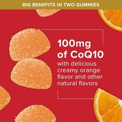 CoQ10 Gummies 100mg – Tasty Orange Flavor for Heart Health (120 Count)
