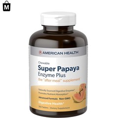 Super Papaya Enzyme Plus 360 Ct Chewable Tablets – Natural Peppermint Flavor