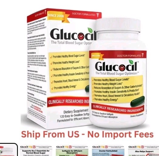 SALE! Glucocil 30-Day Supply 120CT –Premium Blood Sugar Support –2+ Million Sold