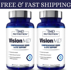 2 pack MD Nutrition Vision MD Eye Vitamin CARMIS – Eye Supplement 30 Softgels.