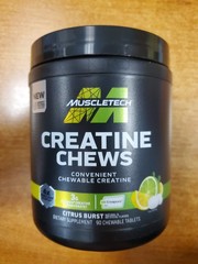 Muscletech Creatine Chews Citrus Burst 90 Chew Tablets Exp. 9/30/26 (0703) E16A