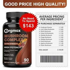 Mushroom Complex and Sea Moss Antioxidant Supplement Bundle Detox Immune Support