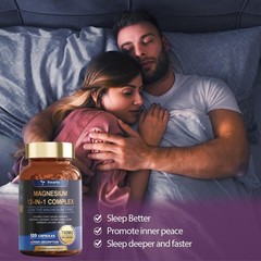 Magnesium 12 in 1 Complex 700mg – Glycinate Citrate Malate Taurate – 3 pack