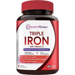 Iron Supplements for Women & Men 65mg Ferrous Bisglycinate Iron Deficiency