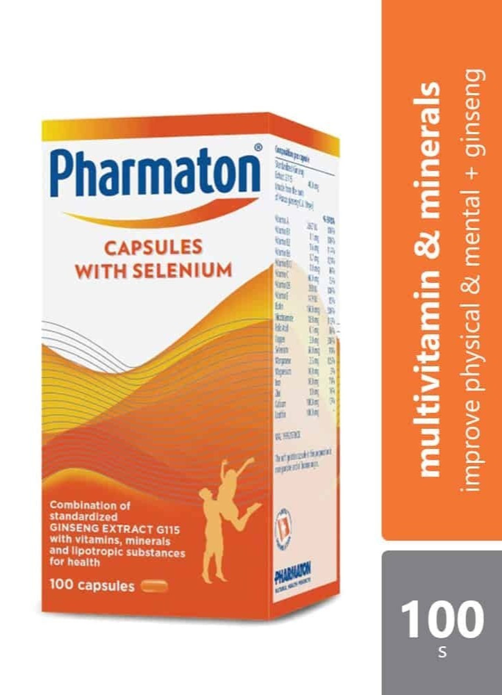PHARMATON – Capsules with Ginseng and Selenium Energy Booster Performance
