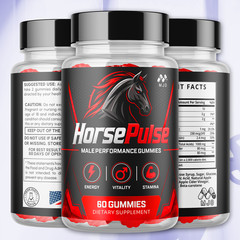 (2 Pack) Horse Pulse Male Gummys Advanced Male Health Support 120 Gummies