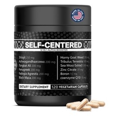 Self Centered: 12-in-1 ALPHA BOOSTER for Men, Muscle Growth, Energy,2 MONTH SPLY