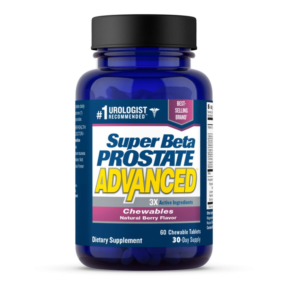 SUPER BETA PROSTATE Advanced Chewables Prostate Support Supplement for Men’s…